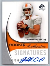 /599 2010 SP Authentic - Rookie Signatures Johathan Crompton #155 (RC, AU)