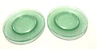 8”Dogwood Green Depression Glass Uranium Salad Luncheon/Dessert Plates SET OF 6