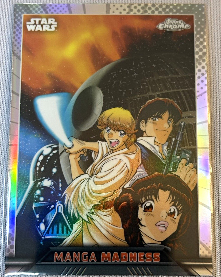 Darth Vader / Luke Skywalker / Han Solo / Princess Leia #MM-5 Star Wars 2023 Topps Chrome Manga Madness trading card — raw and PSA graded price guide