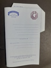 KGVI Postal Stationery Airmail Letter 6d Stamped to Order Mint (ASP1)