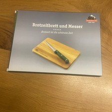 Brotzeitbrett und Messer Berchtesgadener Land Kochbrett Holzbrett Brotbrett NEU