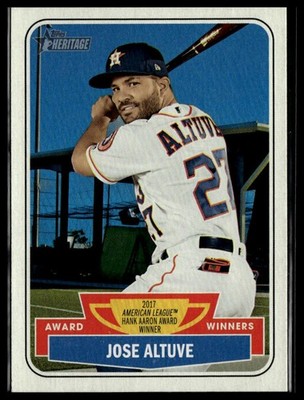 2018 Topps Heritage #AW-9 Jose Altuve Award Winners
