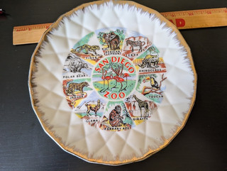 1970's San Diego Zoo 9" Souvenir Plate