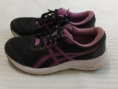Asics Gel Contend 8 Women's Size 9.5 Running Shoes 1012B320 Black Purple Sneaker