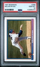 1991 BOWMAN #280 NOLAN RYAN PSA 10
