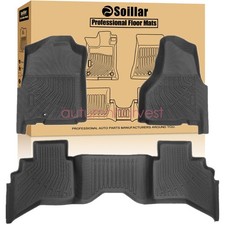 3d Floor Mats Liners Tpe For 2002-2009 Dodge Ram 1500 2500 3500 Crew Cab Black