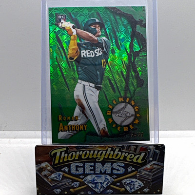 Roman Anthony 2026 Topps Chrome Logofractor - Wrecking Crew Green /99 WC-25