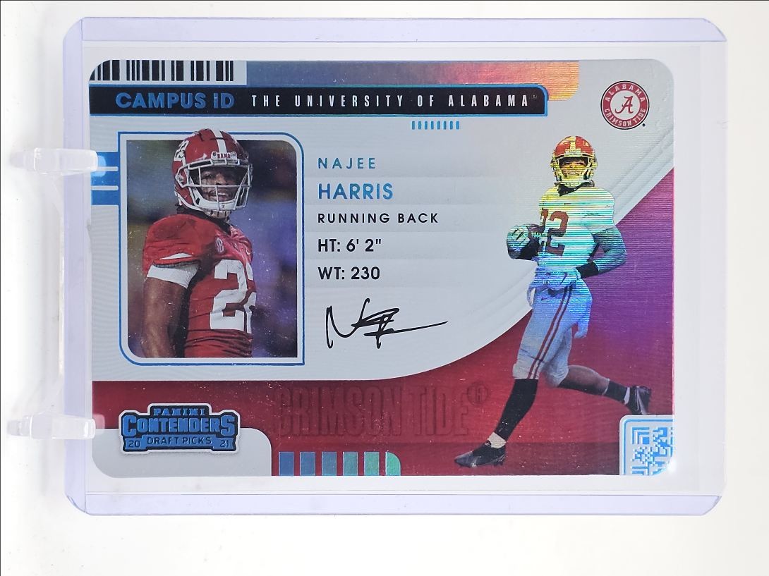NAJEE HARRIS 2021 CONTENDERS DRAFT CAMPUS ID CASE HIT SP #12 Q4533