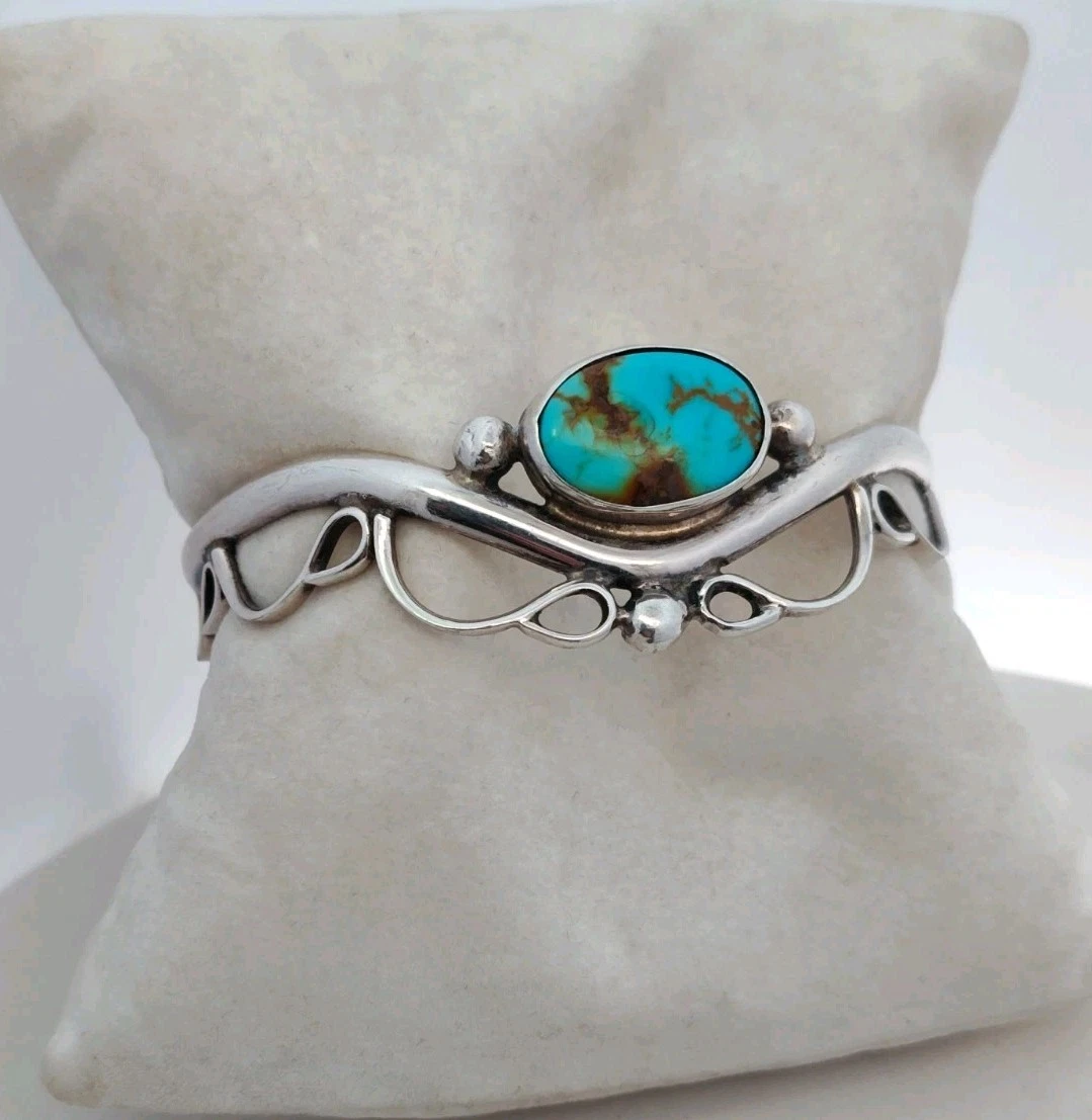 Vintage Navajo Turquoise Cuff for sale | eBay