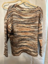 Loft Women s Sweater Size Large Space Dye Long Sleeve Crew Neck Pullover