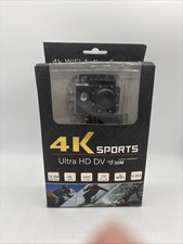 Sports Cam 4k Ultra HD DV WiFi and Water Resistant 30M Camera Open Box