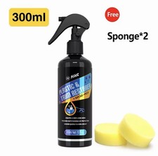 LUXURY PLASTIC RESTORER BACK TO BLACK GLOSS/ BLACK / 2 SPONGE FREE