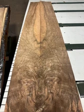 European Walnut Burl Raw Wood Veneer 3 sheets 95'' x 11'' 916D
