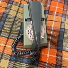 Dobry stan Vintage GPO Trim Phone 722 Obrotowa tarcza dwutonowa zielona - nieprzetestowana