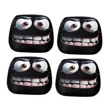 4Pcs Funny Headrest Covers for Cars,Funny Cartoon Car Headrest Covers,Cute