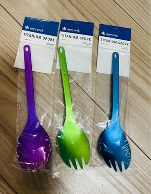 Snow Peak Titanium Tip Spoon 3er Set