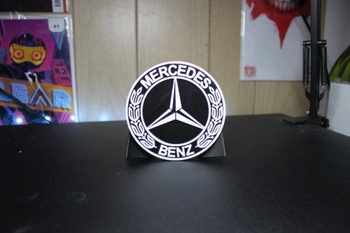 Mercedes 3D printed Logo Sign Wall Desk Shelf Art - Afbeelding 1 van 3