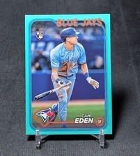 Cam Eden Aqua Rookie RC 2024 Topps Update Series Card #US349 Toronto Blue Jays. rookie card picture