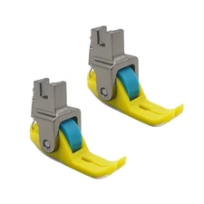 2Pieces Sewing Roller Presser Foot Replaceable Flat Car Roller Presser Feet