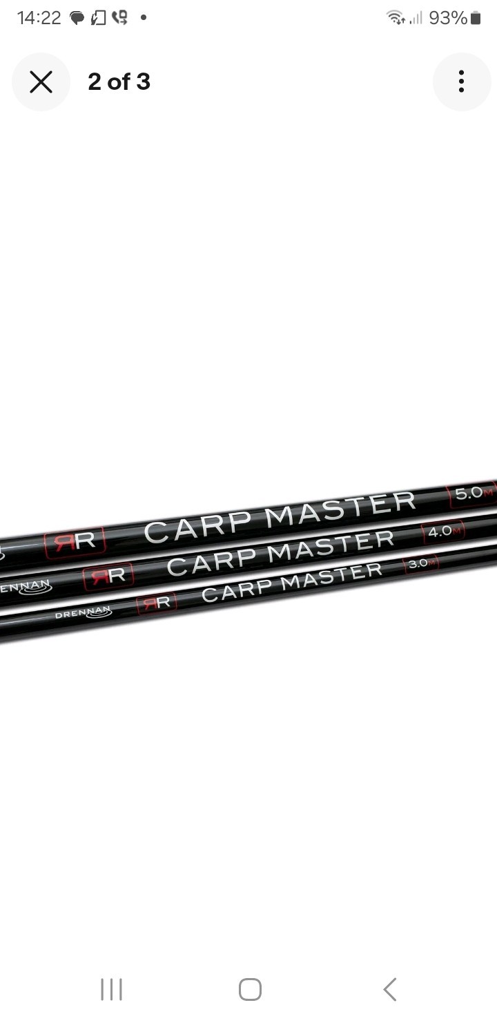 Drennan Red Range Carp Master Poles - 3m, 4m or 5m