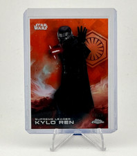 2025 Topps Chrome Star Wars Sapphire Kylo Ren #173 Orange Refractor /25