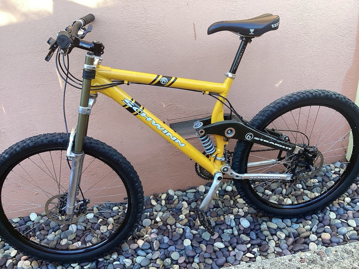 Schwinn Straight 6 Mountain Bike Sz 18” Vintage Marzocchi Fox WTB