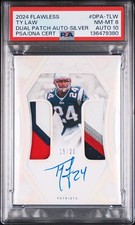2024 PANINI FLAWLESS  TY LAW DUAL PATCH AUTO SILVER /20