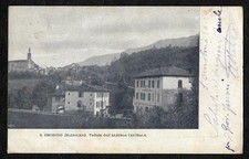 S. OMOBONO (MAZZOLENI) (BG) -  veduta -  F/P - V: primi '900- (CARTLOR 166)