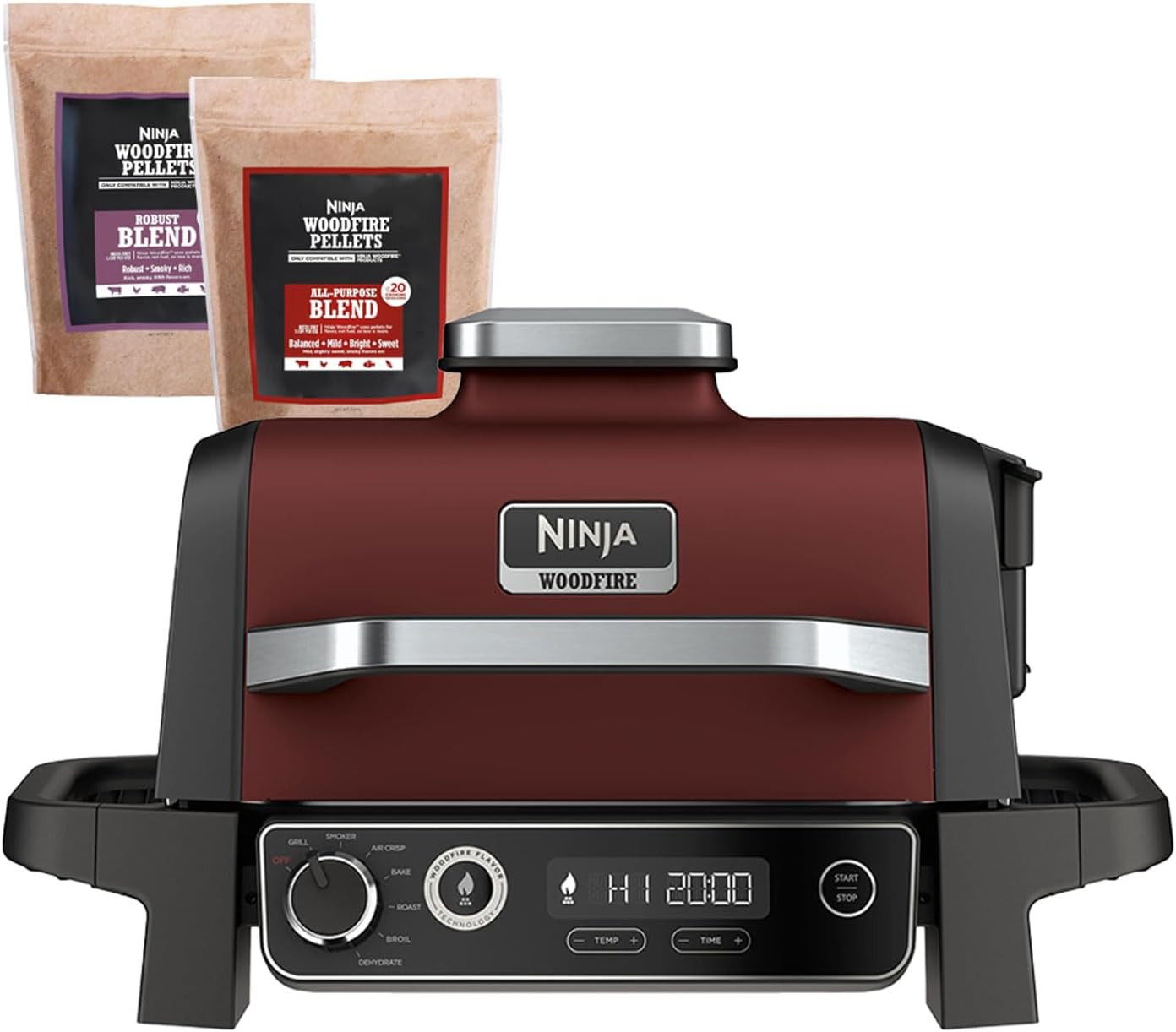 Ninja Woodfire Electric Grill and Smoker Red