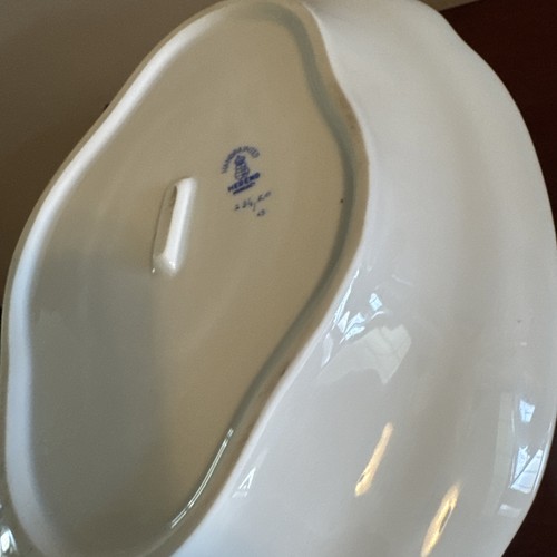 Herend Rothschild Bird Gravy Sauce Boat 234/RO 9-1/2" Hungary Underplate Ladybug - Picture 11 of 15