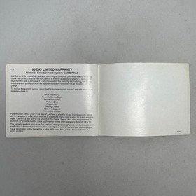 Vintage Nintendo NES Duck Hunt Mario Bros Instruction Booklet 1990 *MANUAL ONLY*