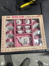 Toy China Tea Set Child Play Little Girl Made In Japan 17pcs Vintage