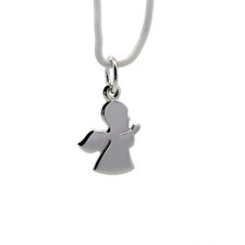 Sterling Silver Small Angel Charm 12 x 14 mm 