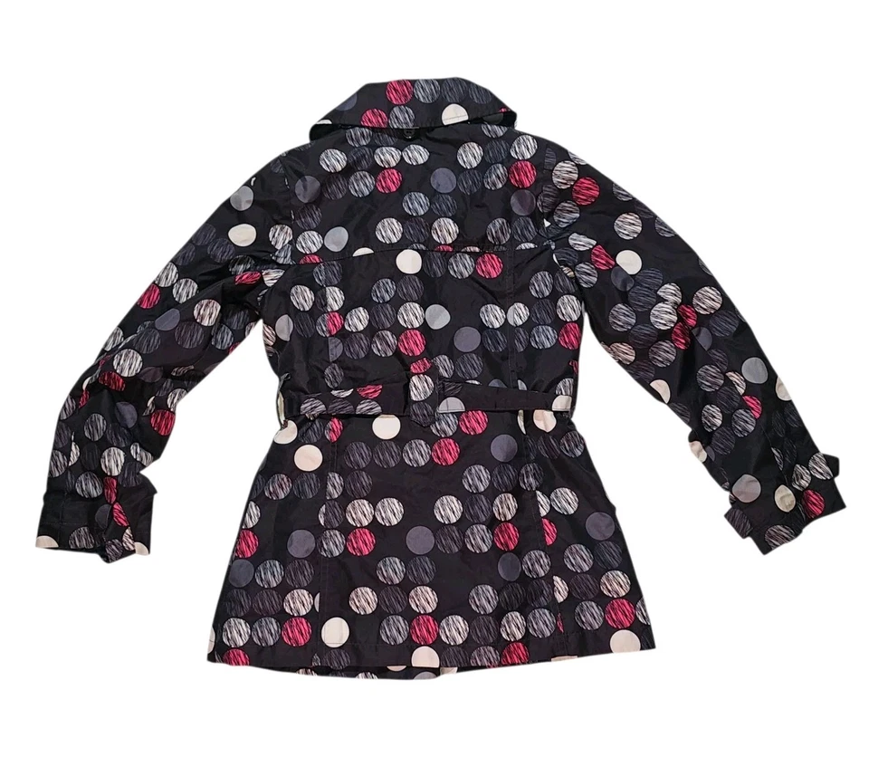 Gabardina de lluvia London Fog para niñas con capucha forrada de lana talla 8 Foto 4 de 4