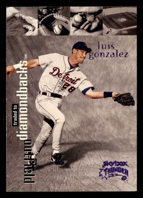 Luis Gonzalez 1999 SkyBox Thunder Rant #163 FREE SHIPPING