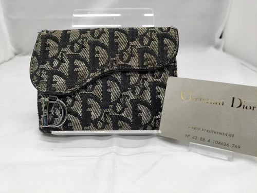 Portefeuille Christian Dior trotteur selle bi pliable