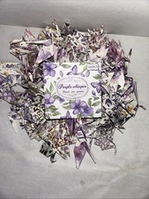 100 Pc Origami Paper Cranes - Purple Whisper
