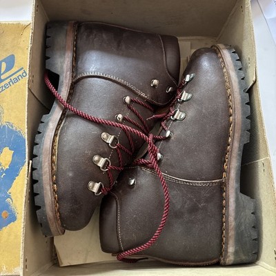 Raichle Echtleder Rindleder Wanderstiefel Wanderschuhe Bergstiefel M6/39 Vintage