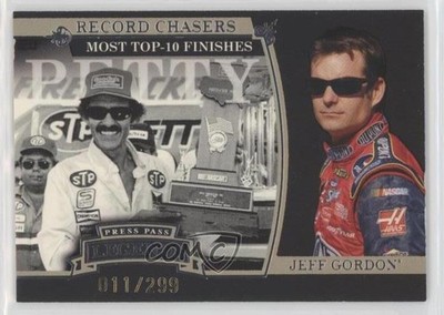 2006 Legends Record Chasers Gold 11/299 Richard Petty Jeff Gordon #G49 HOF 09lc