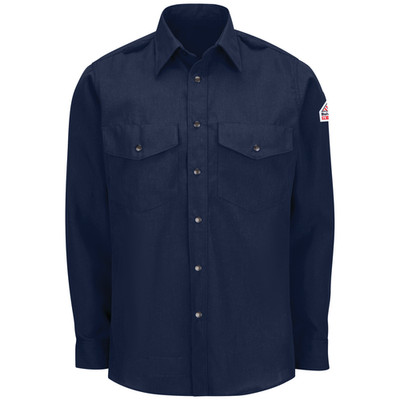 Best Sale 50% Freeshiping Bulwark Men's Lightweight Nomex FR Snap-Front Shirt