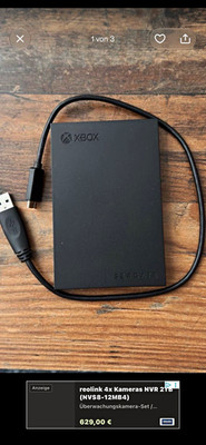 Seagate externe Festplatte für Microsoft Xbox One, USB 3.0/3.1, schwarz