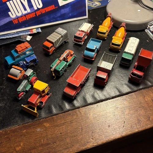 Joblot Of 14 Vintage Matchbox Lesney Diecast Cars Vehicles 1970s