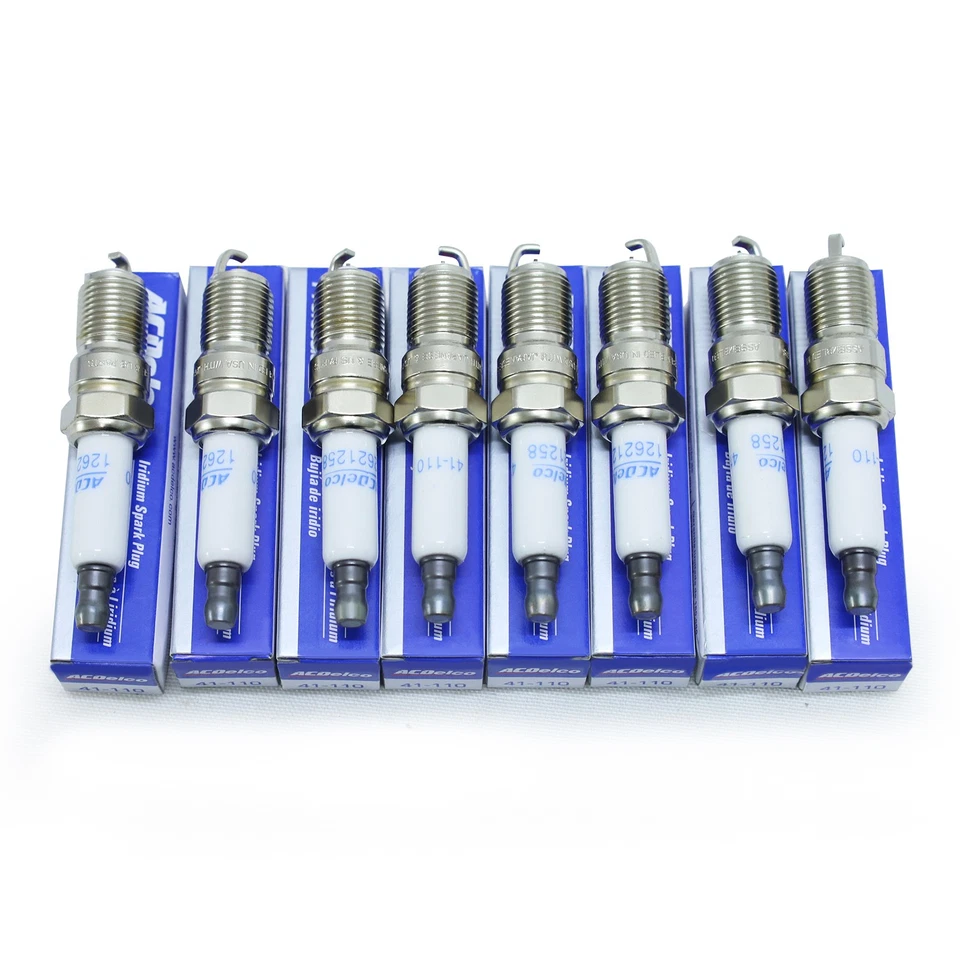 8 PIEZAS Bujías de Iridio Genuinas 41-110 12621258 Para Chevy GMC 4.8L 5.3L 6.0 Nuevas Foto 4 de 4