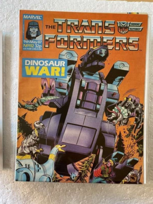 TRANSFORMERS BRITISH WEEKLY #112 MARVEL UK COMIC 1987 1ST APP DEATHS HEAD IN ADD
