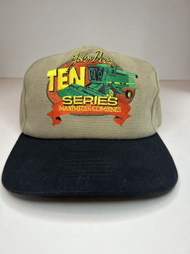 Vtg John Deere Hat Maximizer Ten Series Combine Tractor Snapback NOS No Tag
