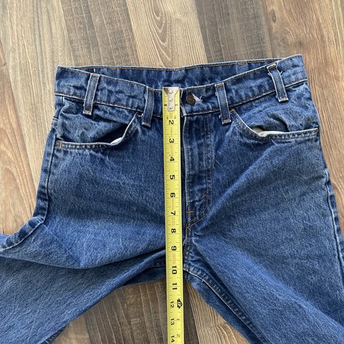 LEVI'S 684 size W29 L32 BIG BELL BOTTOM FLARE Orange Tab Made in USA Blue Jeans - Picture 8 of 22