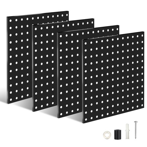 4PACK Pegboard Wall Panel Board Tool Storage Organizer for Home Garage Workshop - Picture 4 of 15