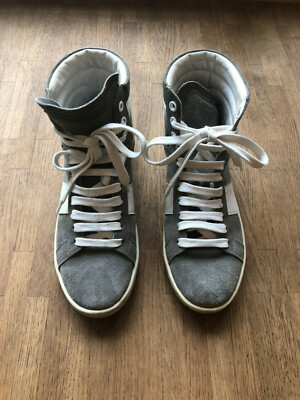 Saint Laurent SL02H High-Top Sneaker, taupe, EUR 36