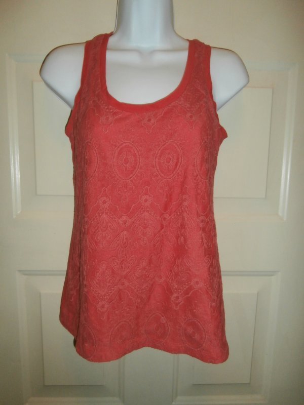 NEW NWT WOMENS BANANA REPUBLIC TOP XS XSMALL ORANGE LACE TANK | eBay