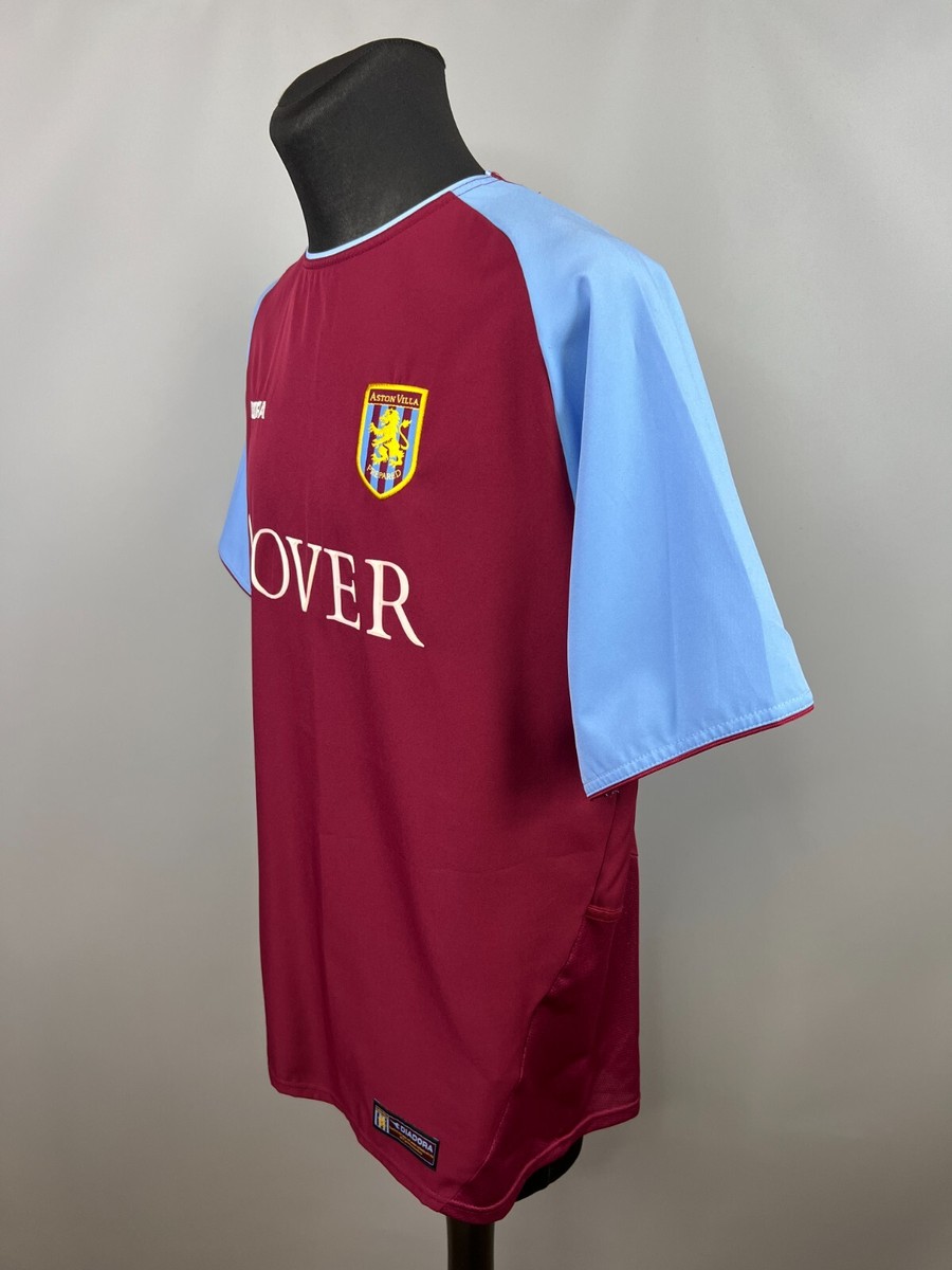 Aston Villa Diadora サッカーシャツ S ASTON VILLA 2003 2004 HOME SHIRT FOOTBALL SOCCER JERSEY
